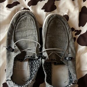 Gray Casual Slip-On Shoes